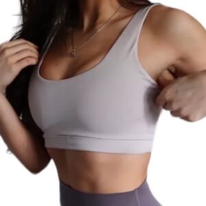 Balance Athletica Vitality Grey Ascend Sports Bra